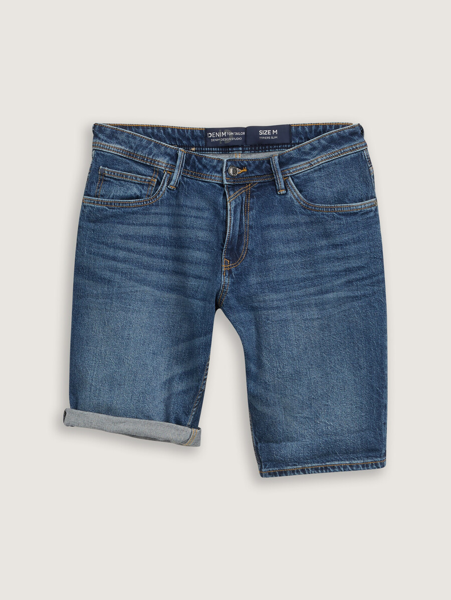 ttpiers schmal geschnittene jeansshorts mit stretch