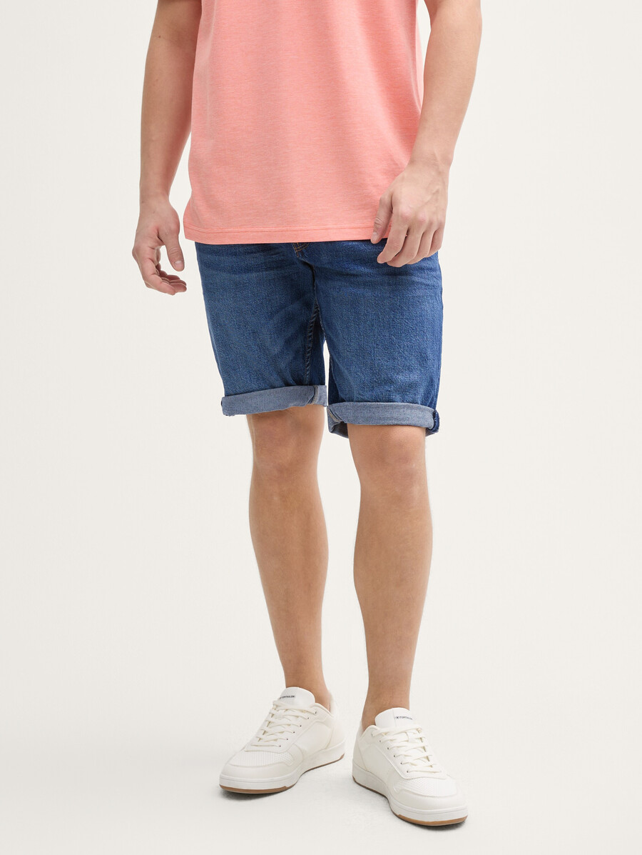 ttpiers schmal geschnittene jeansshorts mit stretch