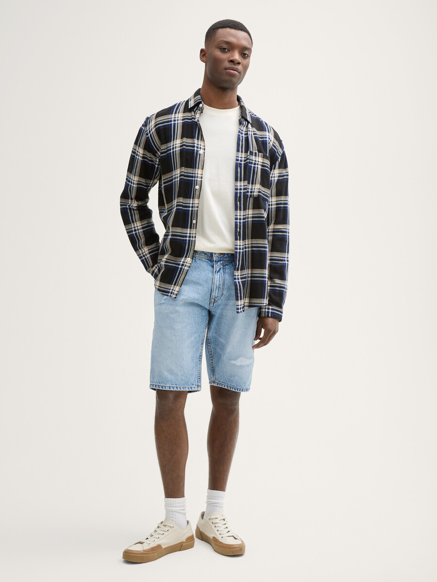 ttpiers slim destroyed jeans shorts