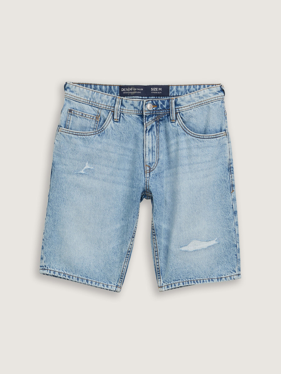 ttpiers slim destroyed jeans shorts