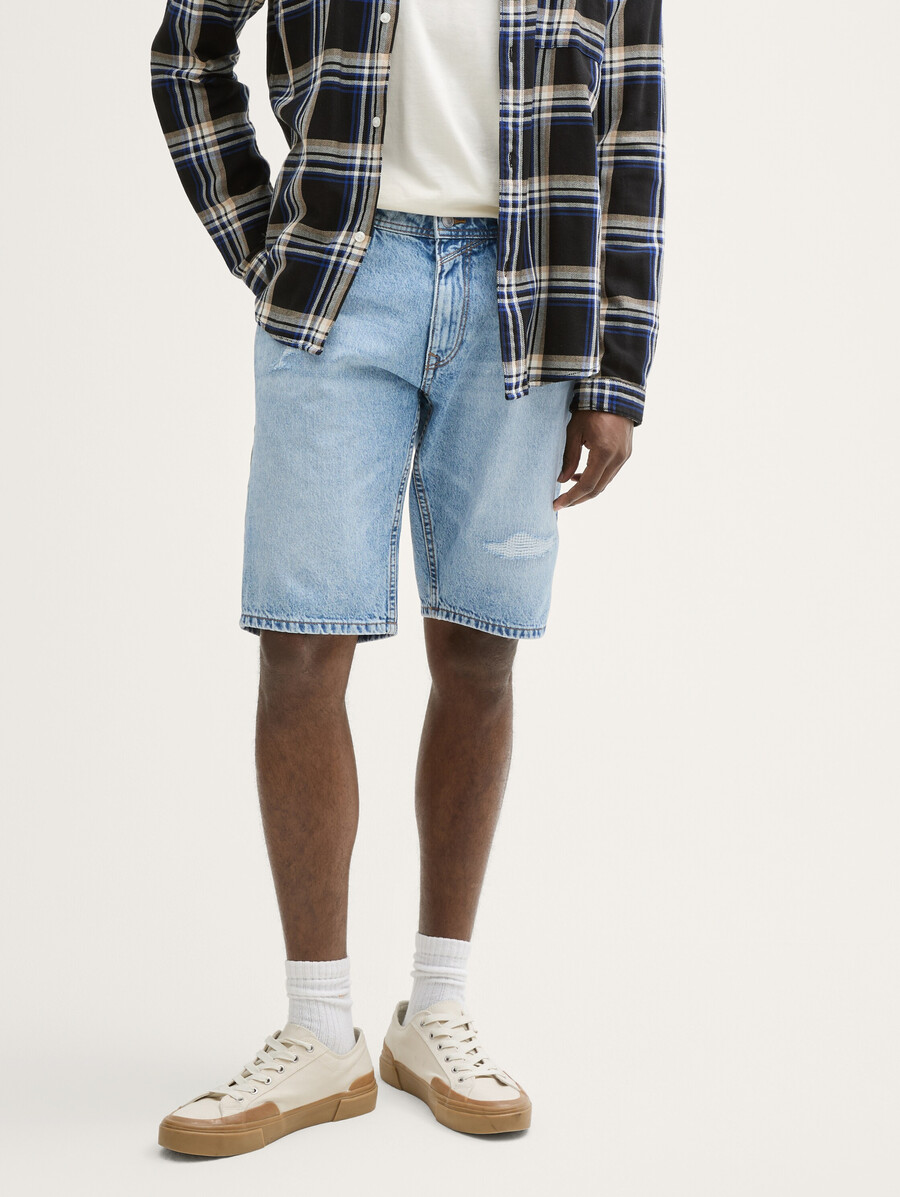 ttpiers slim destroyed jeans shorts