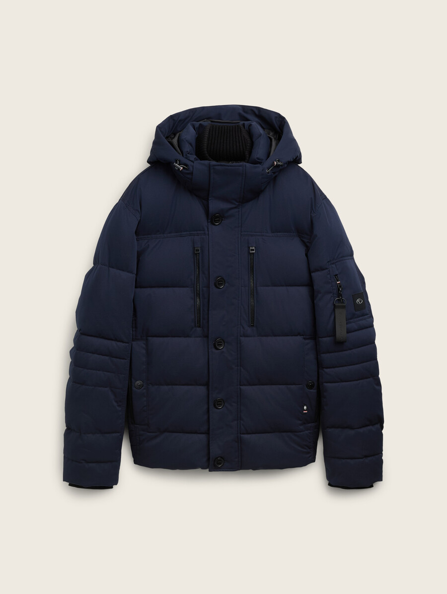 steppjacke mit abnehmbarer kapuze