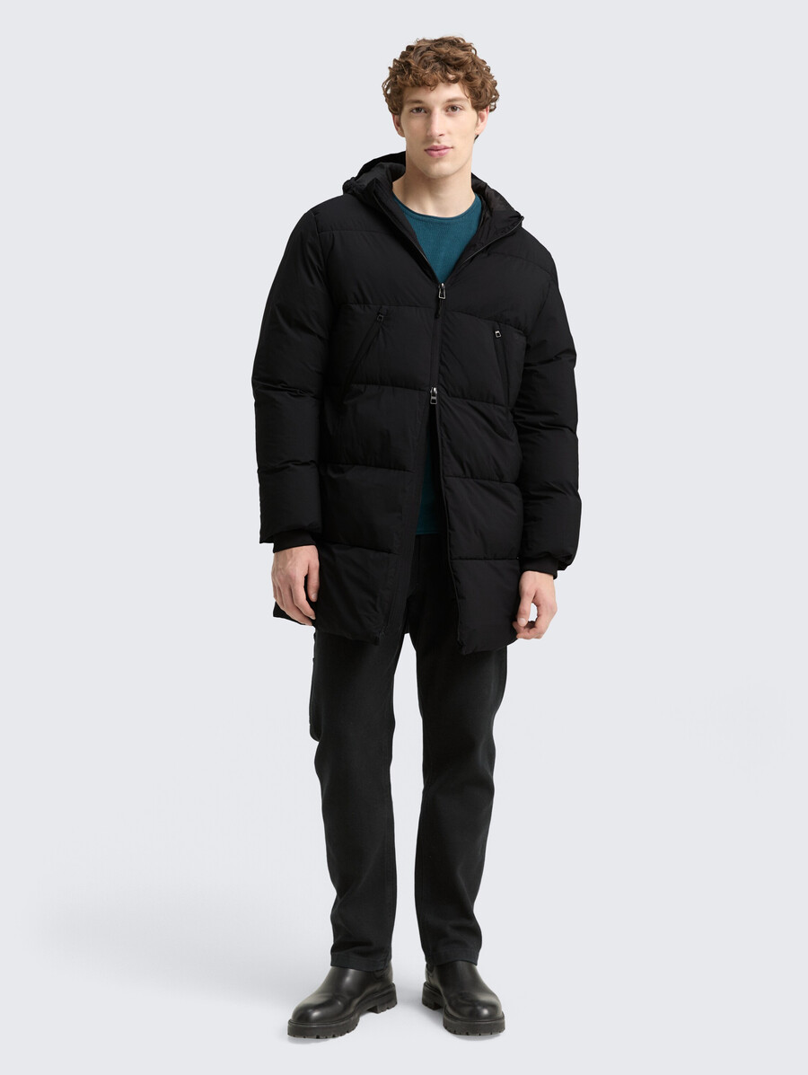 steppparka mit kapuze
