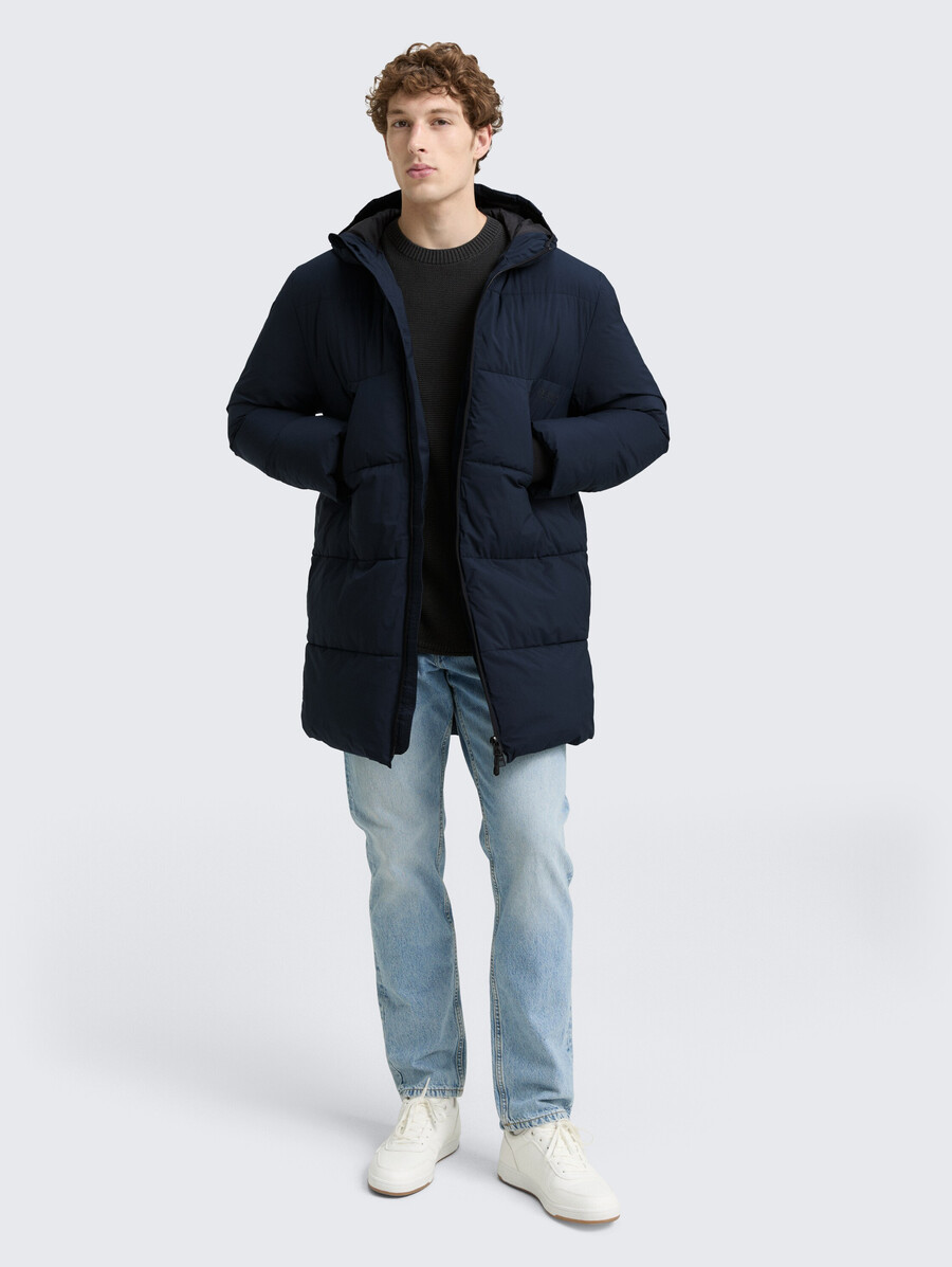 steppparka mit kapuze