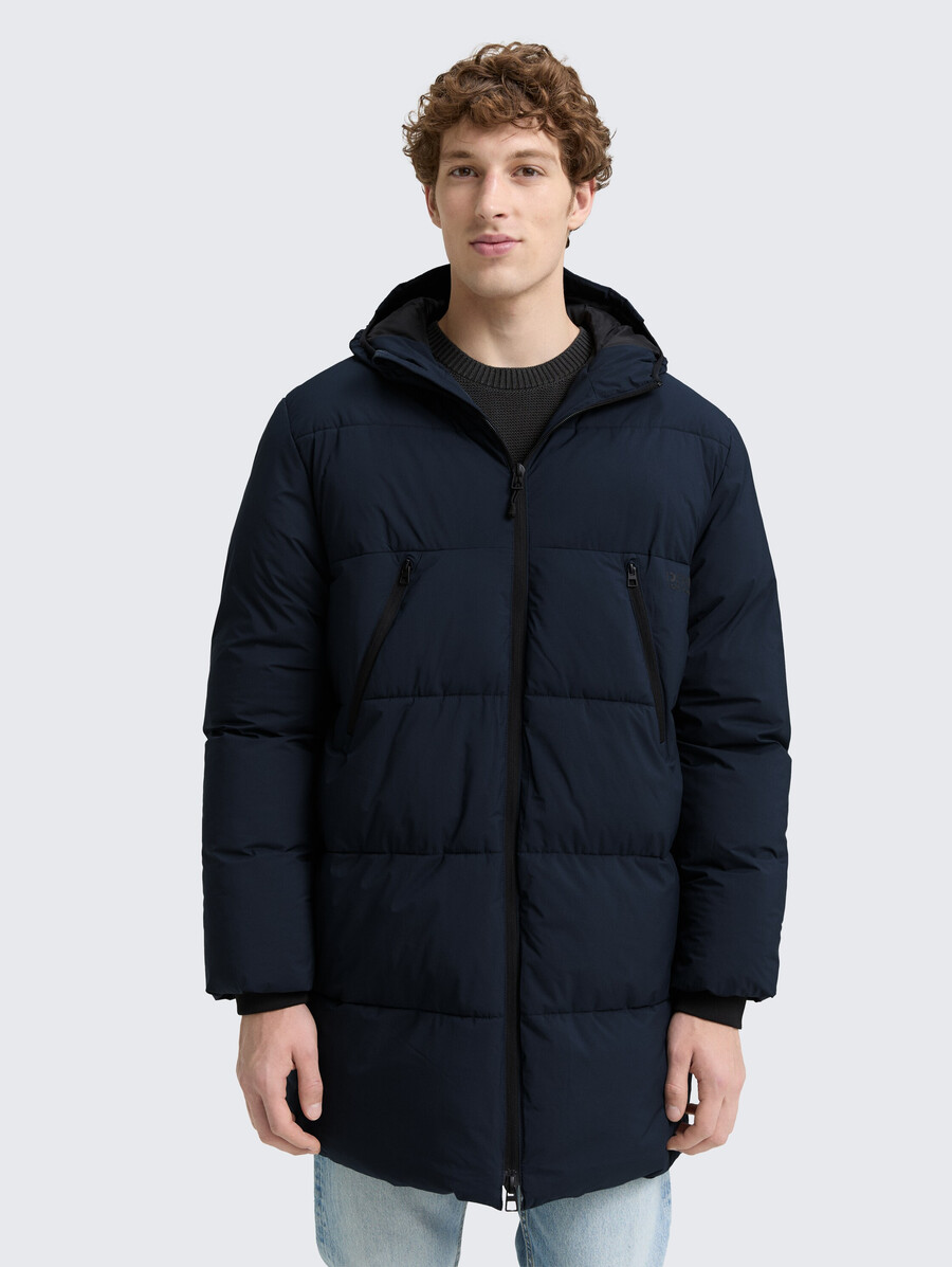 steppparka mit kapuze