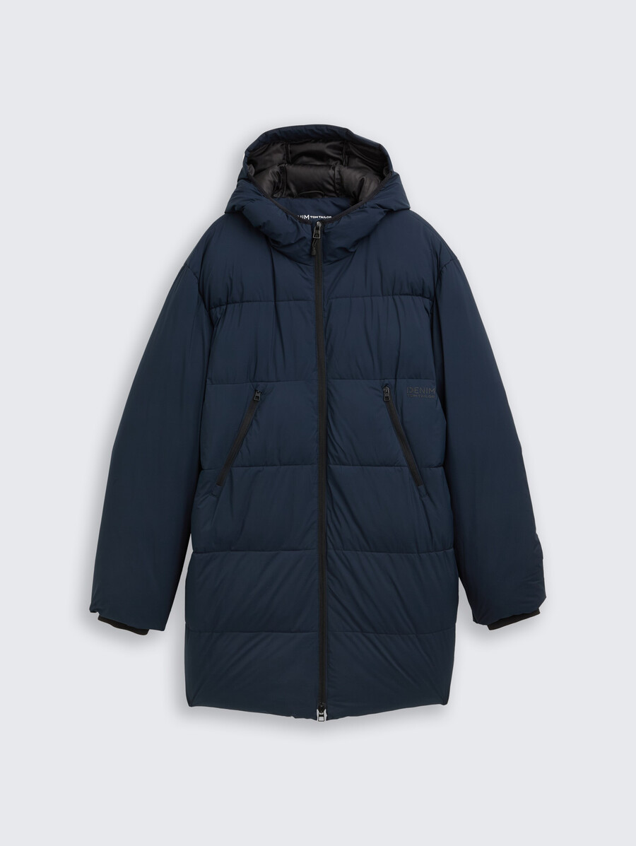 steppparka mit kapuze