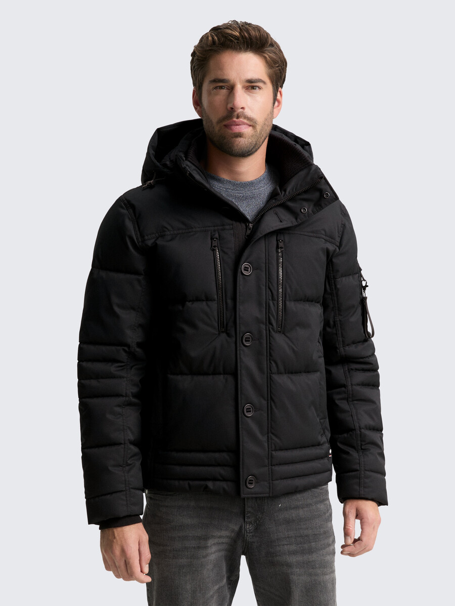 steppjacke mit abnehmbarer kapuze