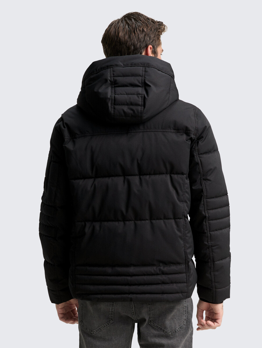 steppjacke mit abnehmbarer kapuze