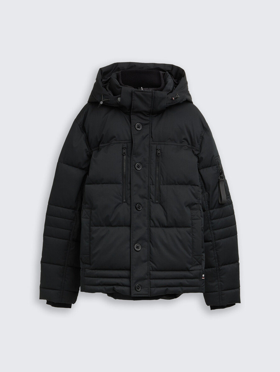 steppjacke mit abnehmbarer kapuze