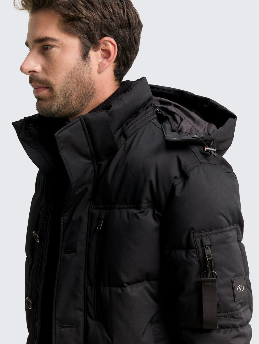steppjacke mit abnehmbarer kapuze