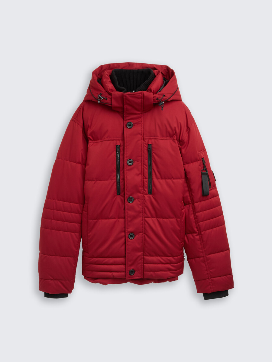 steppjacke mit abnehmbarer kapuze