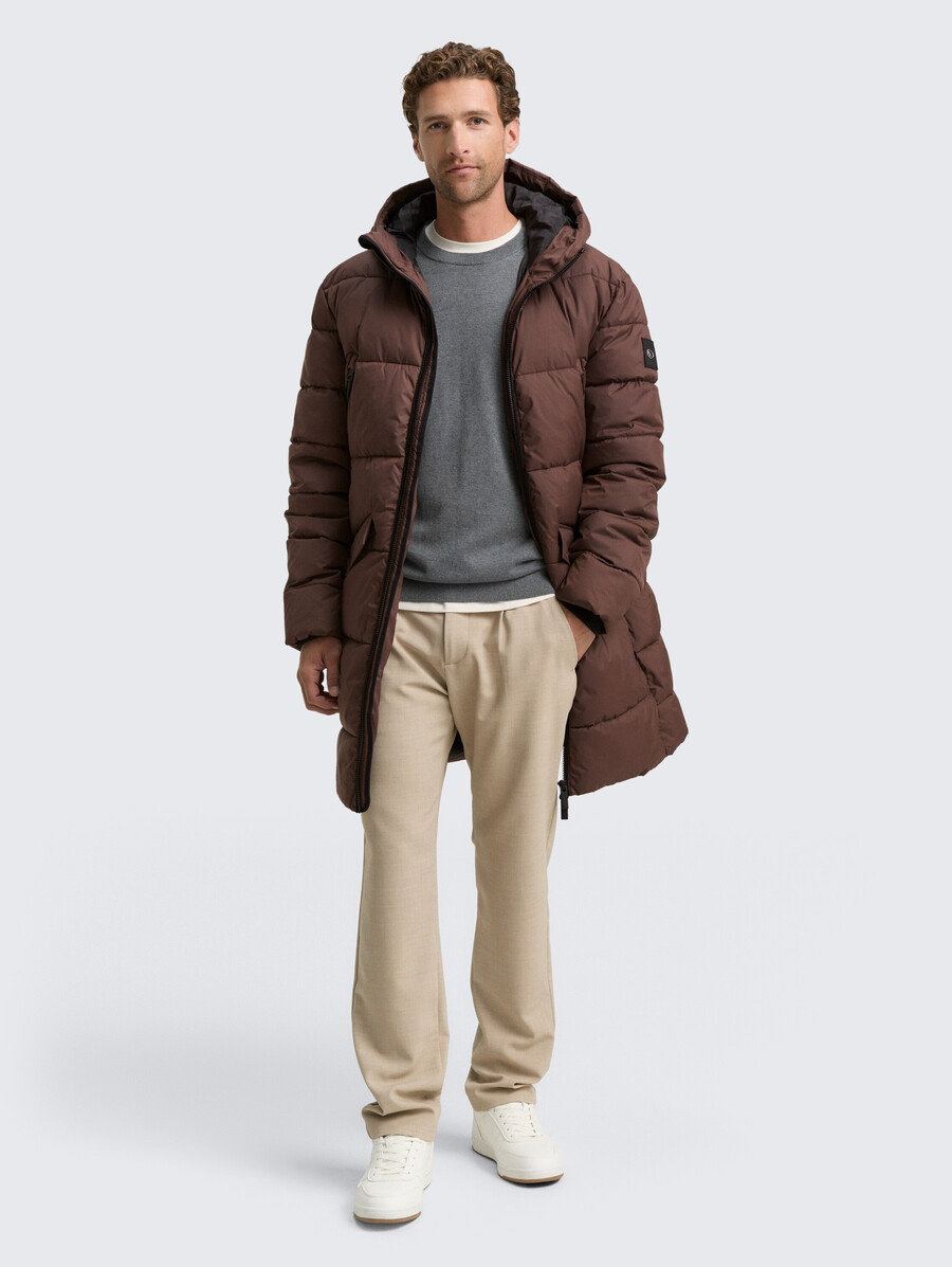 steppparka mit kapuze