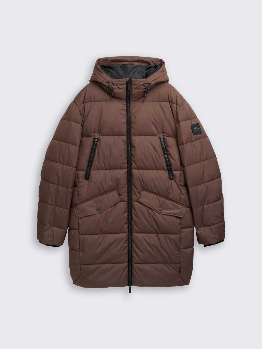 steppparka mit kapuze