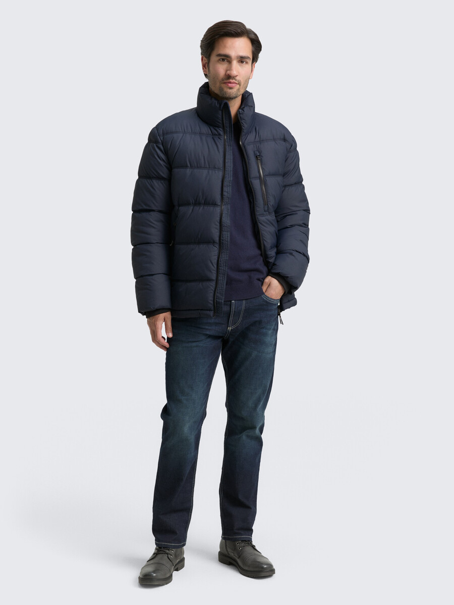 steppjacke aus wasserabweisendem material