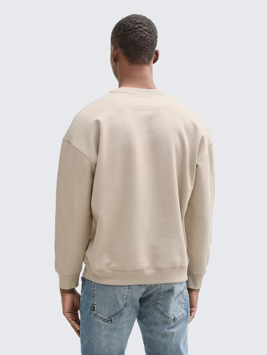lässiges sweatshirt mit logoprint