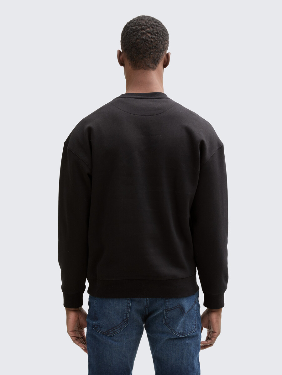 lässiges sweatshirt mit logoprint