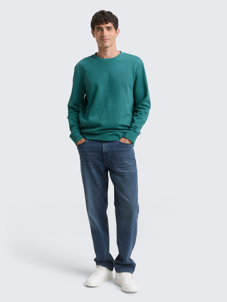 basic-sweatshirt in unifarben