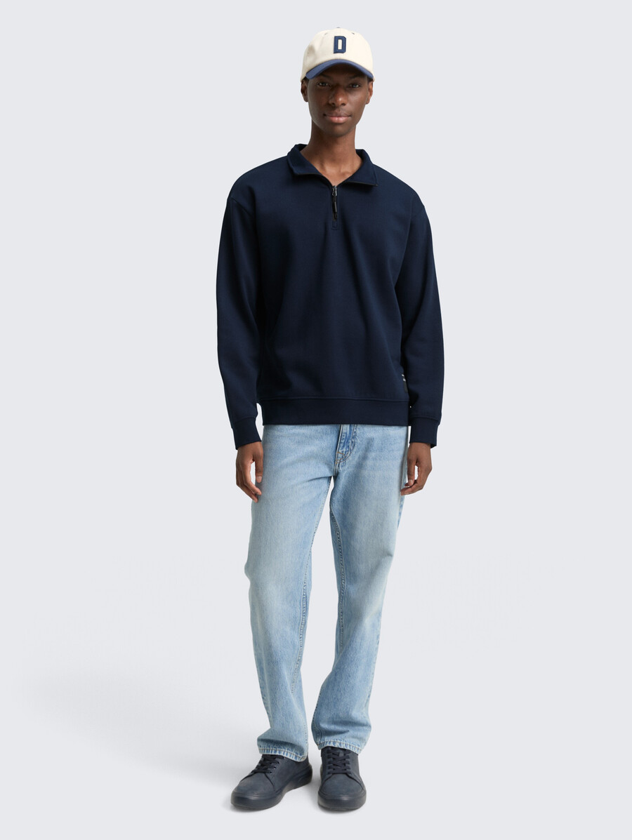 troyer sweatshirt mit logo-aufnäher