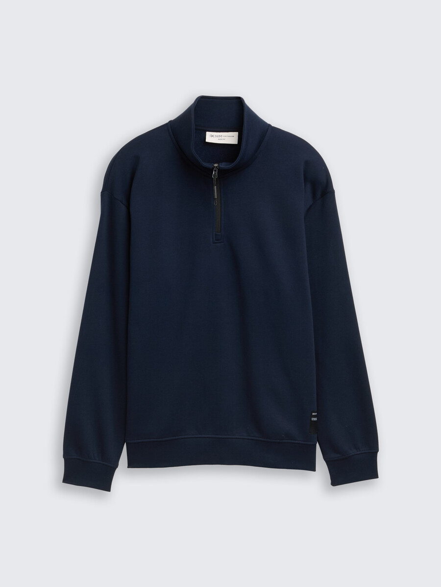 troyer sweatshirt mit logo-aufnäher