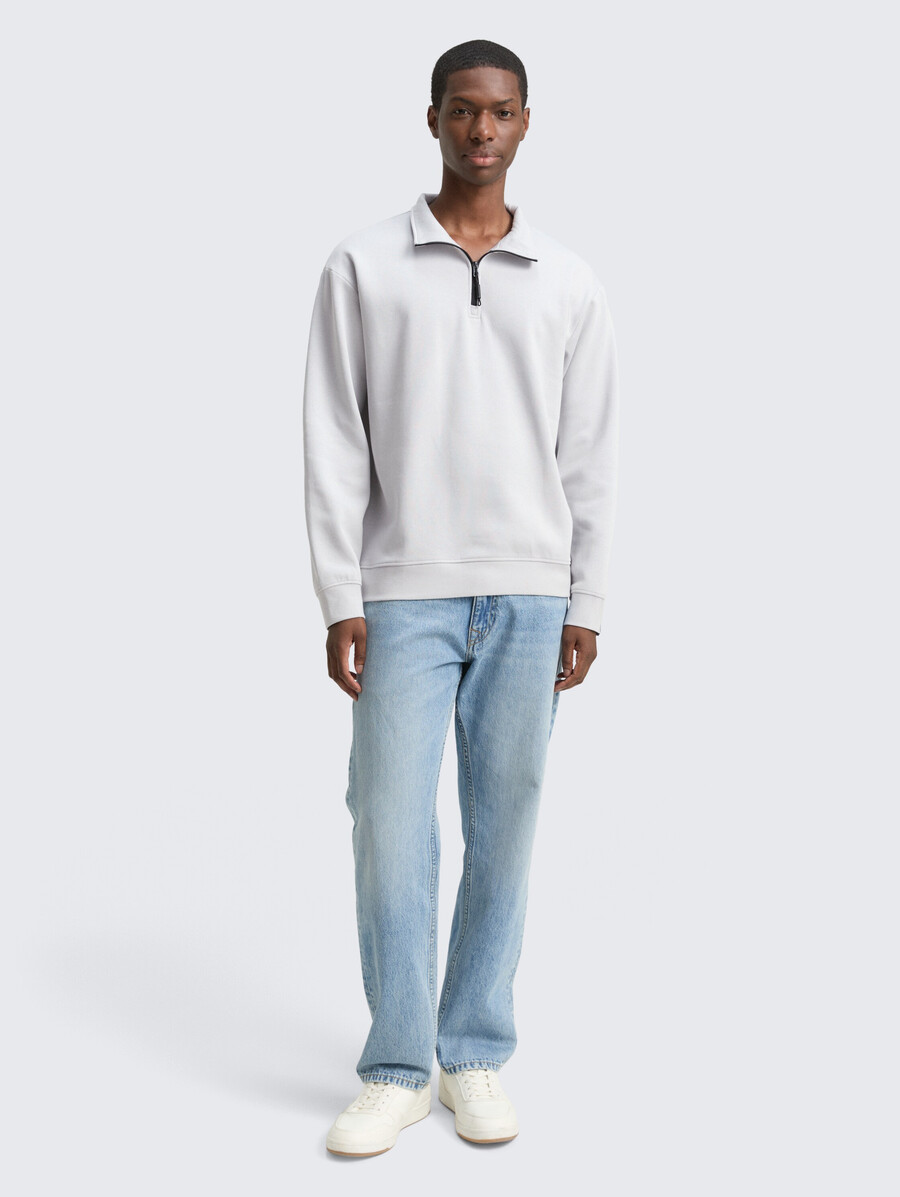 troyer sweatshirt mit logo-aufnäher