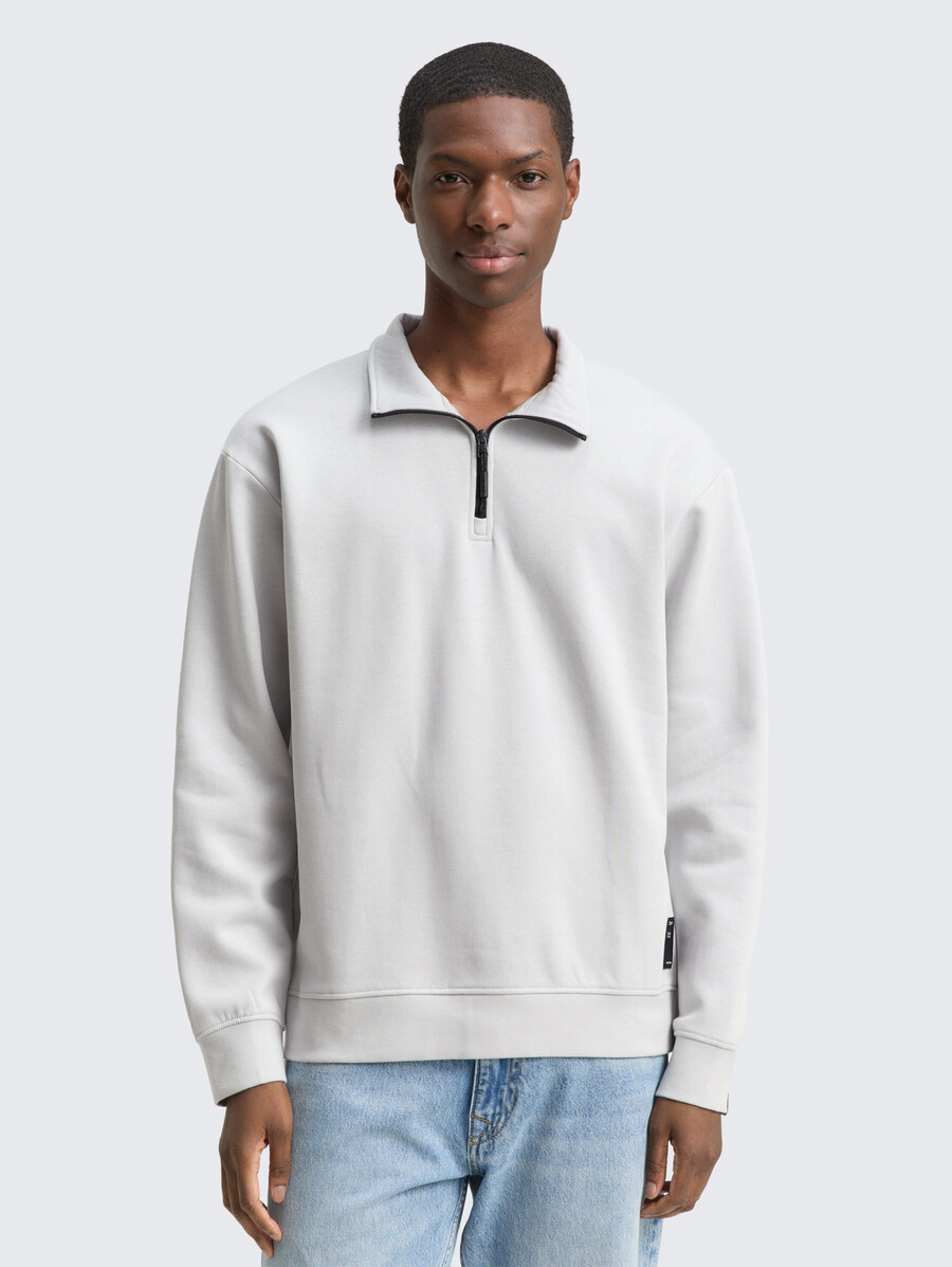 troyer sweatshirt mit logo-aufnäher