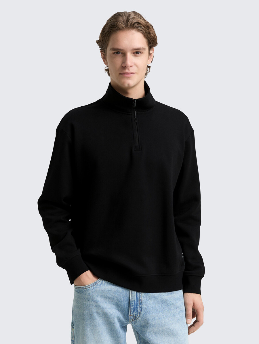 troyer sweatshirt mit logo-aufnäher