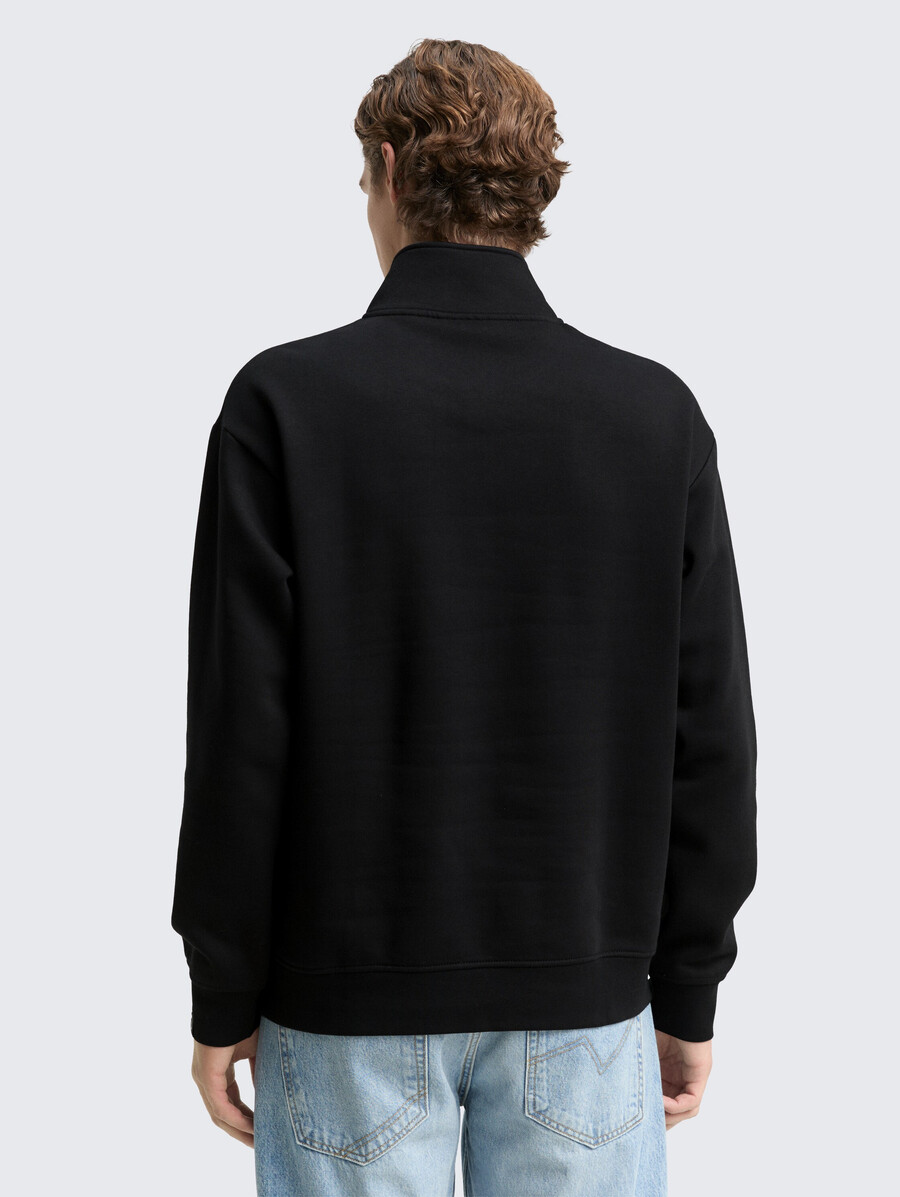troyer sweatshirt mit logo-aufnäher