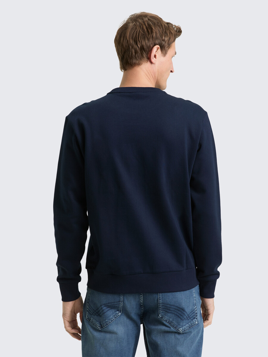 sweatshirt mit rundhalsausschnitt
