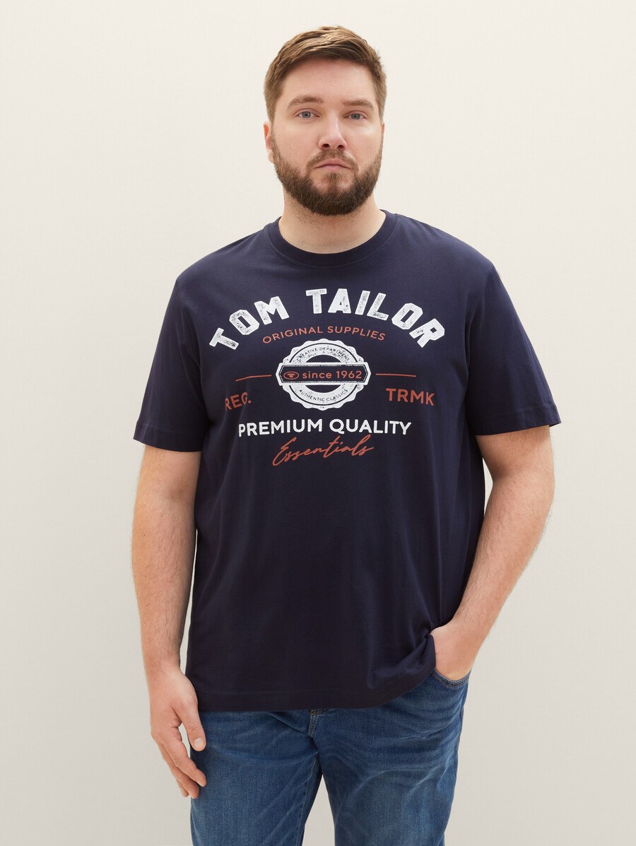 plus size - t-shirt mit logodruck