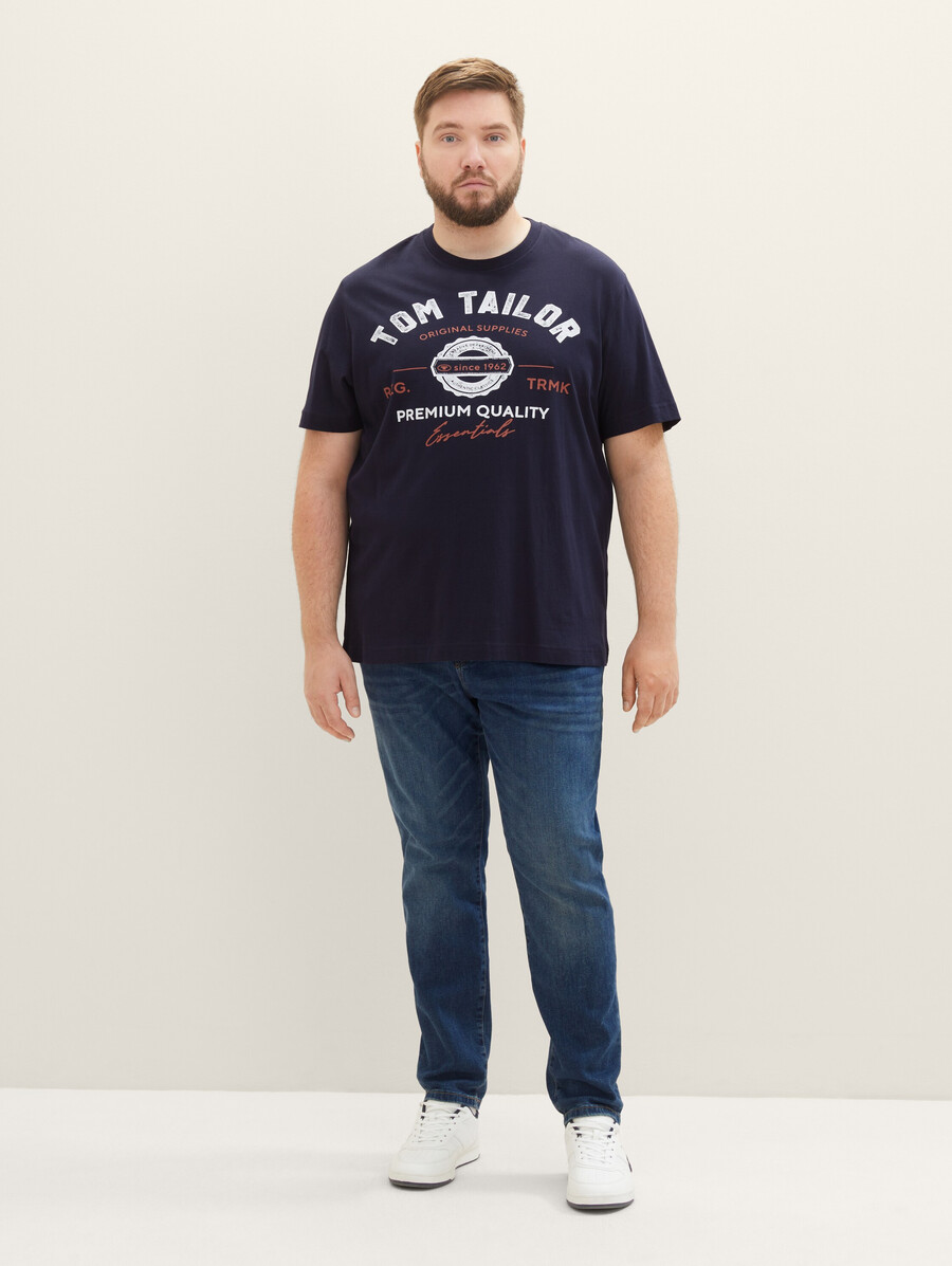 plus size - t-shirt mit logodruck
