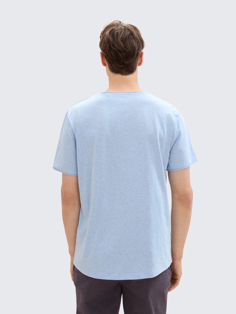 t-shirt im melange-look