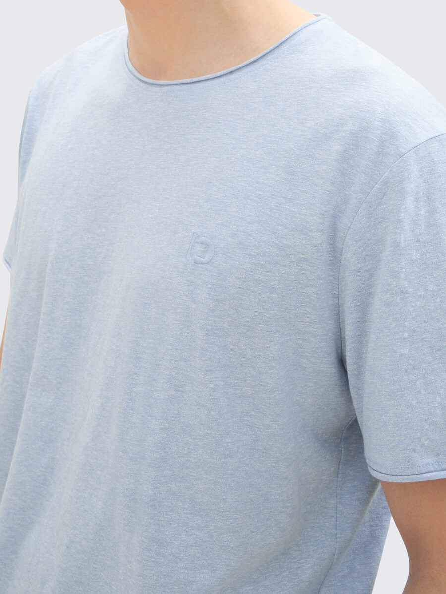 t-shirt im melange-look
