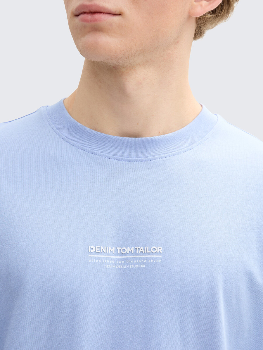 baumwoll-t-shirt mit lockerer passform