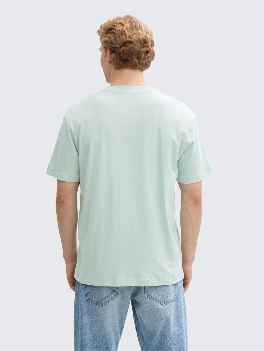 baumwoll-t-shirt mit lockerer passform
