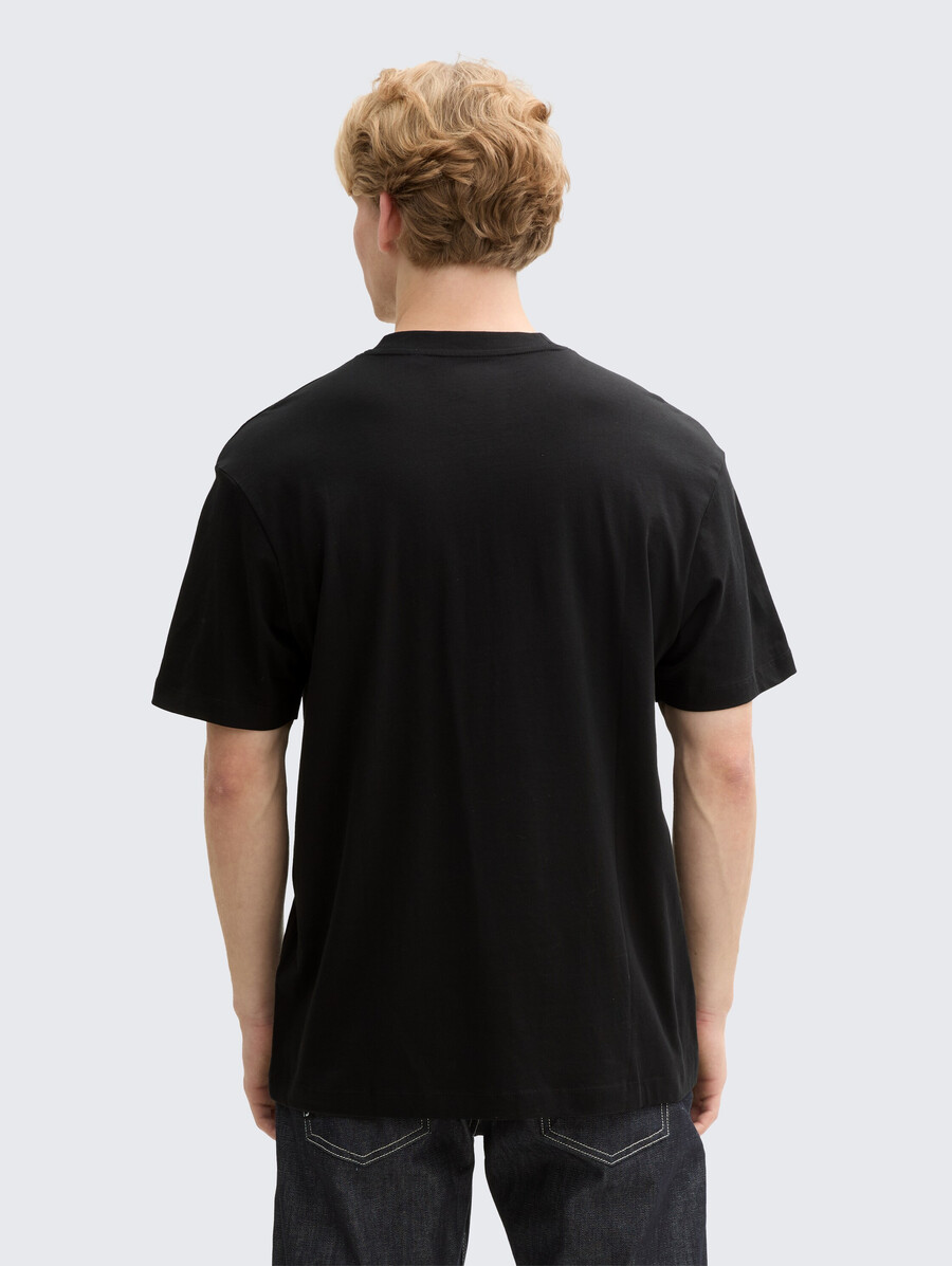 baumwoll-t-shirt mit lockerer passform