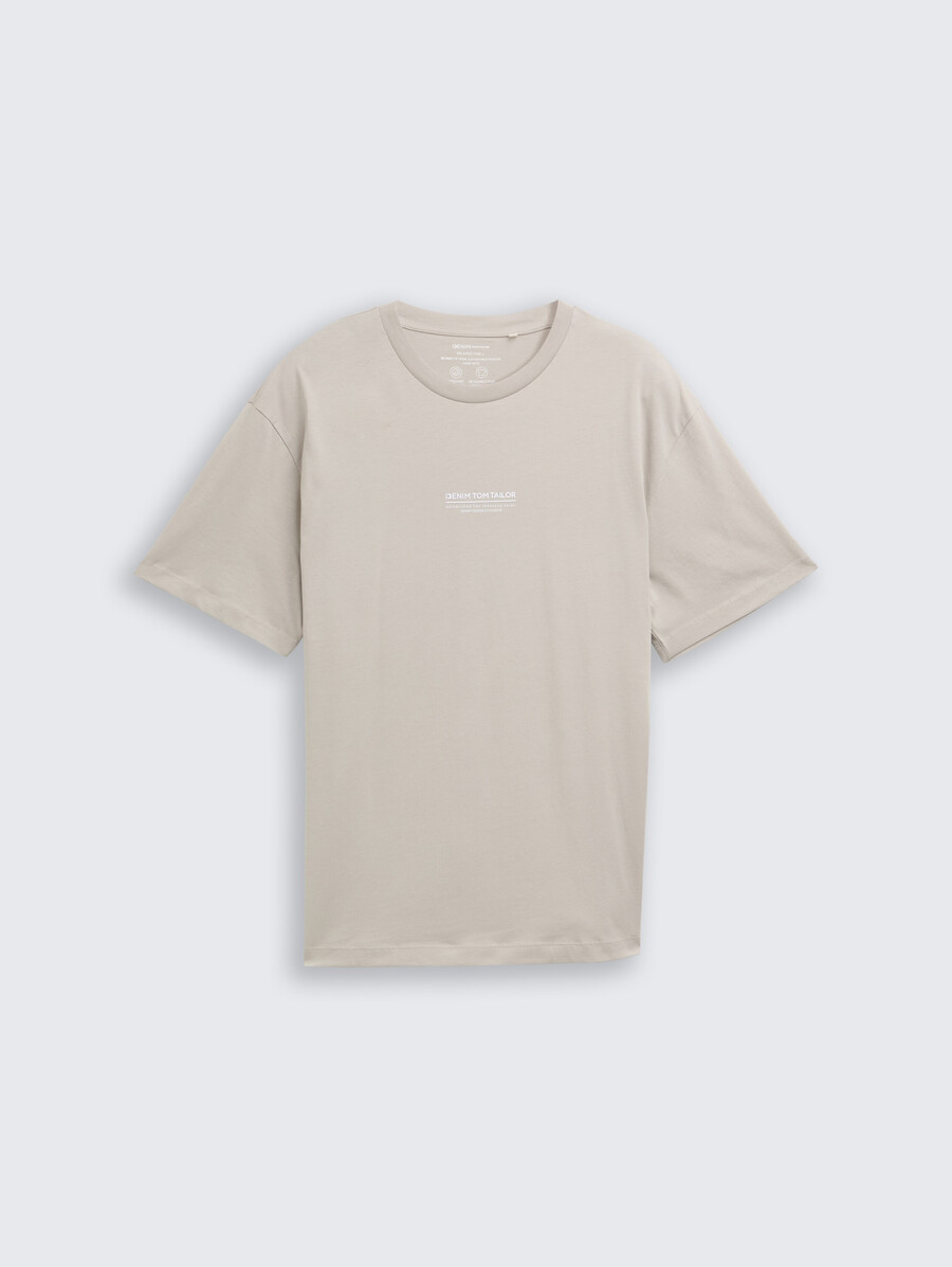 baumwoll-t-shirt mit lockerer passform