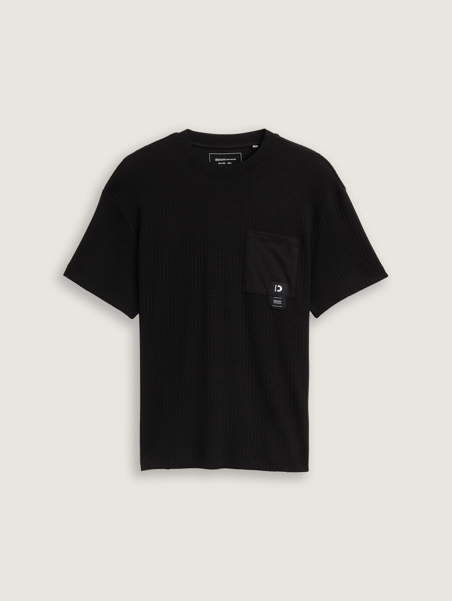 lässiges t-shirt mit brusttasche