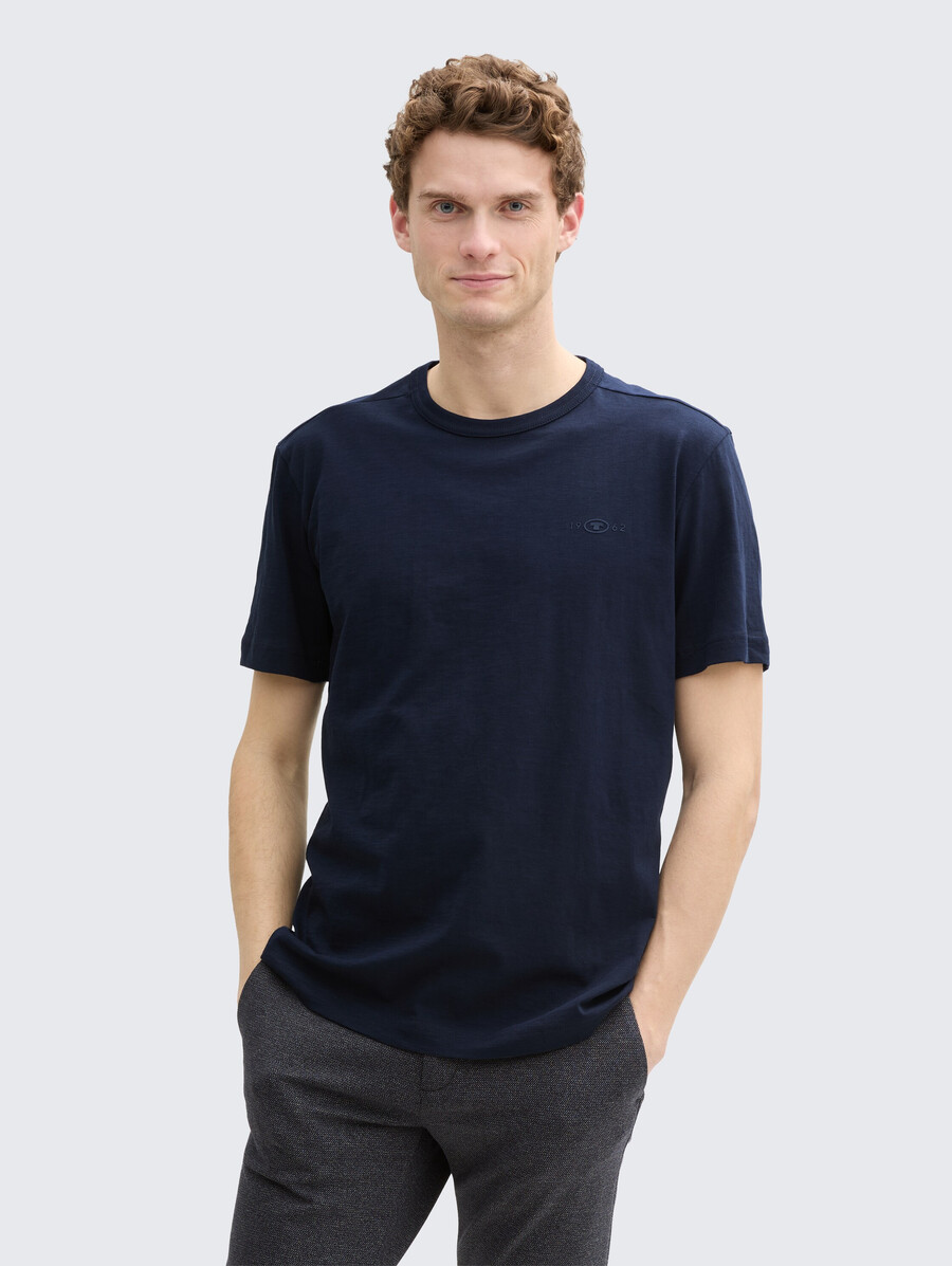 einfaches baumwoll-t-shirt