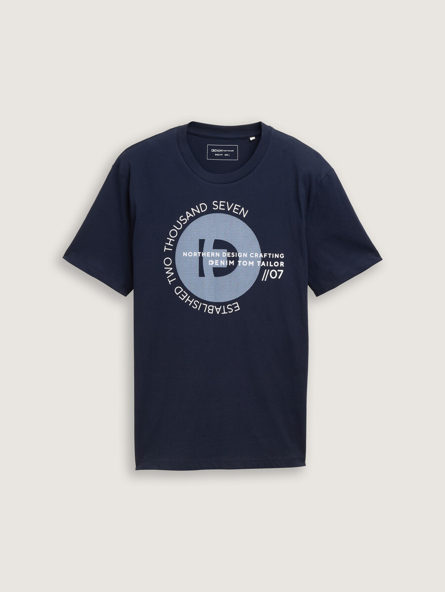 einfaches t-shirt mit logodruck