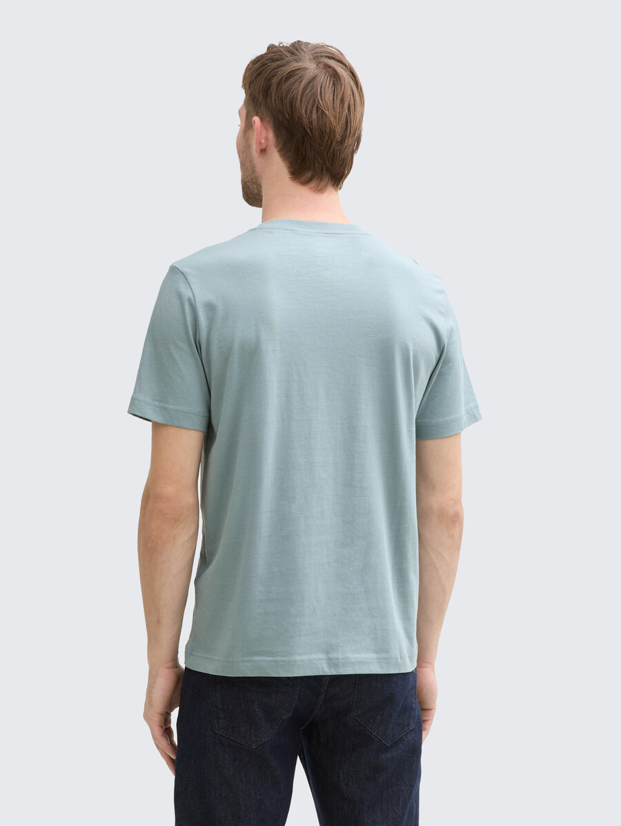 baumwoll-t-shirt mit logodruck