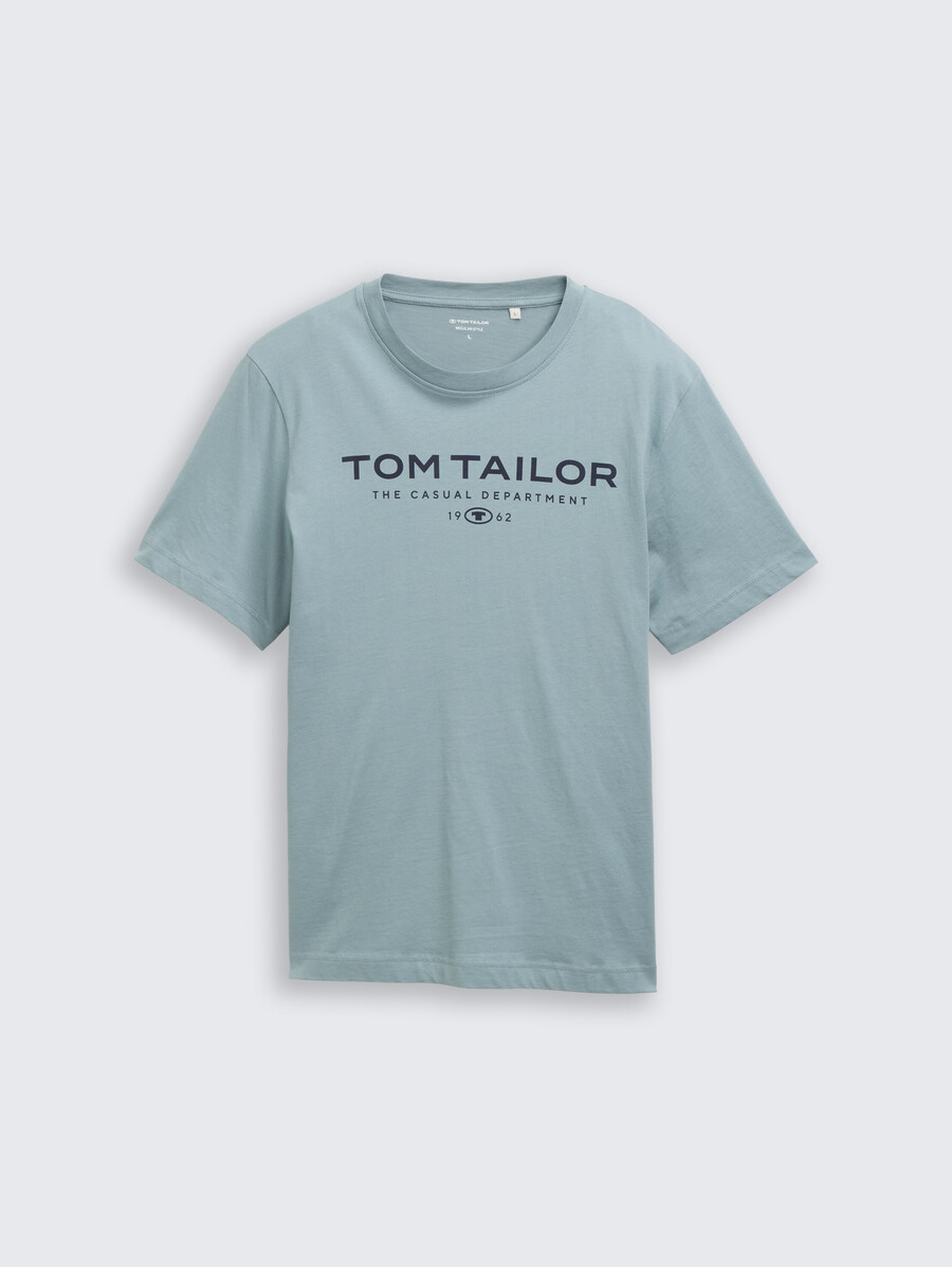baumwoll-t-shirt mit logodruck