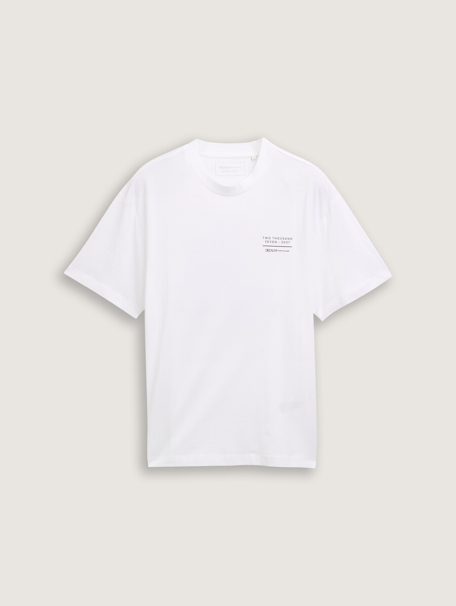 lässiges t-shirt mit rückendruck