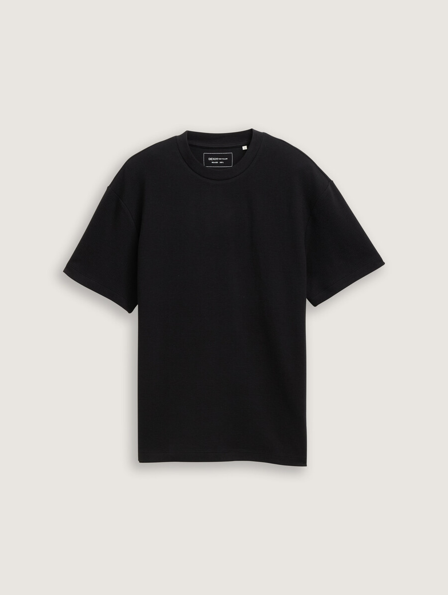 baumwoll-t-shirt mit lockerer passform