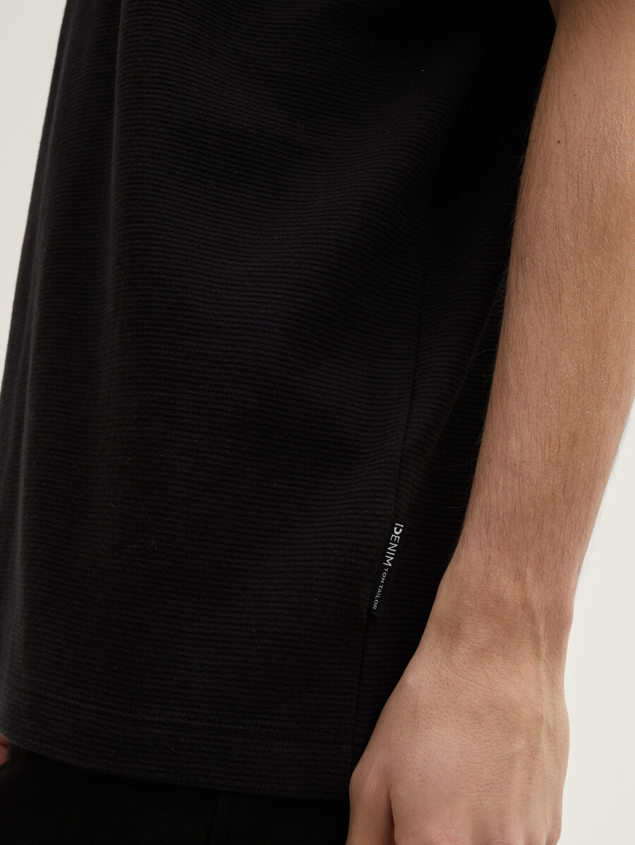 baumwoll-t-shirt mit lockerer passform