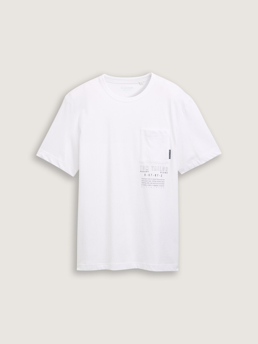 t-shirt mit brusttasche