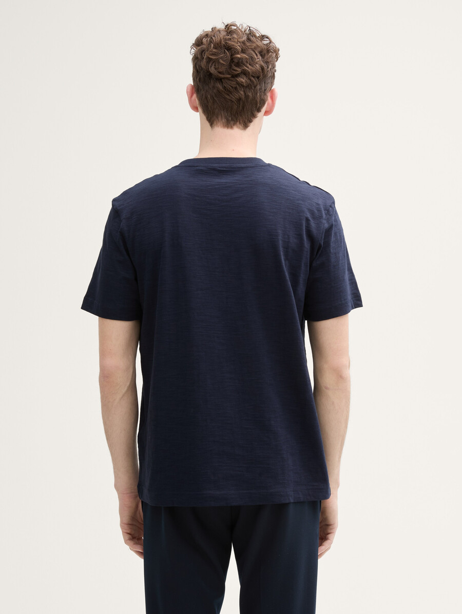 baumwoll-t-shirt mit aufdruck
