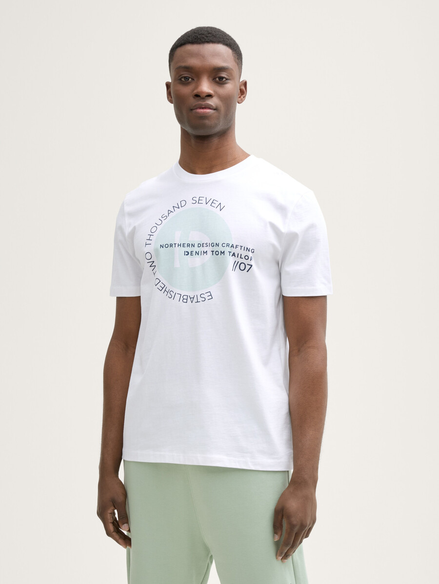 einfaches t-shirt mit logodruck