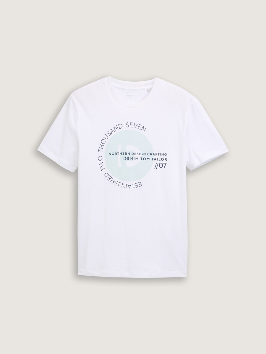 einfaches t-shirt mit logodruck