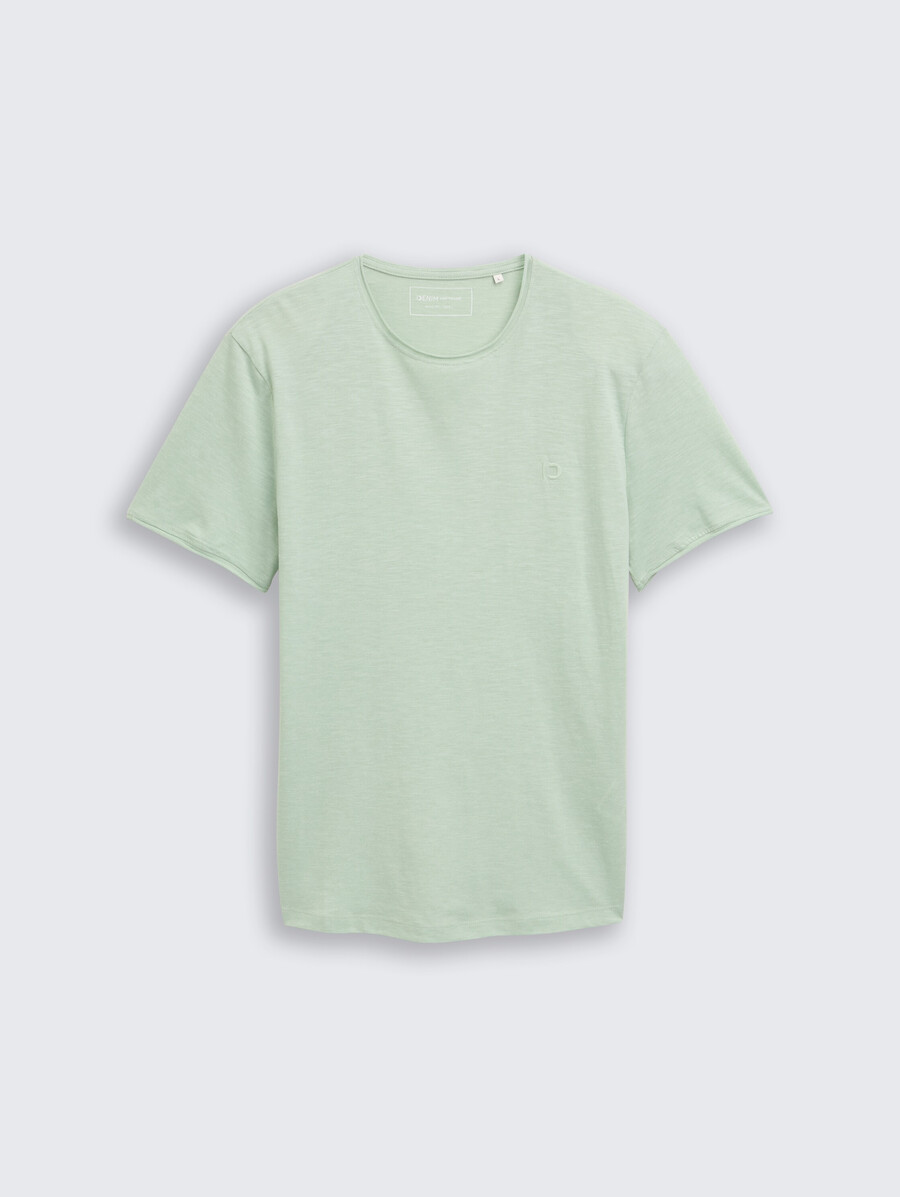 t-shirt im melange-look