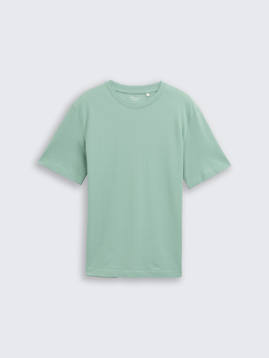t-shirt mit piqué-struktur
